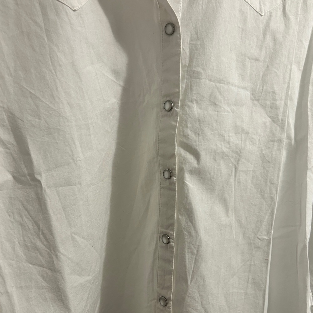 NWT Roller Rabbit White Snap Front Western Style Blouse Shirt - Picture 5 of 6